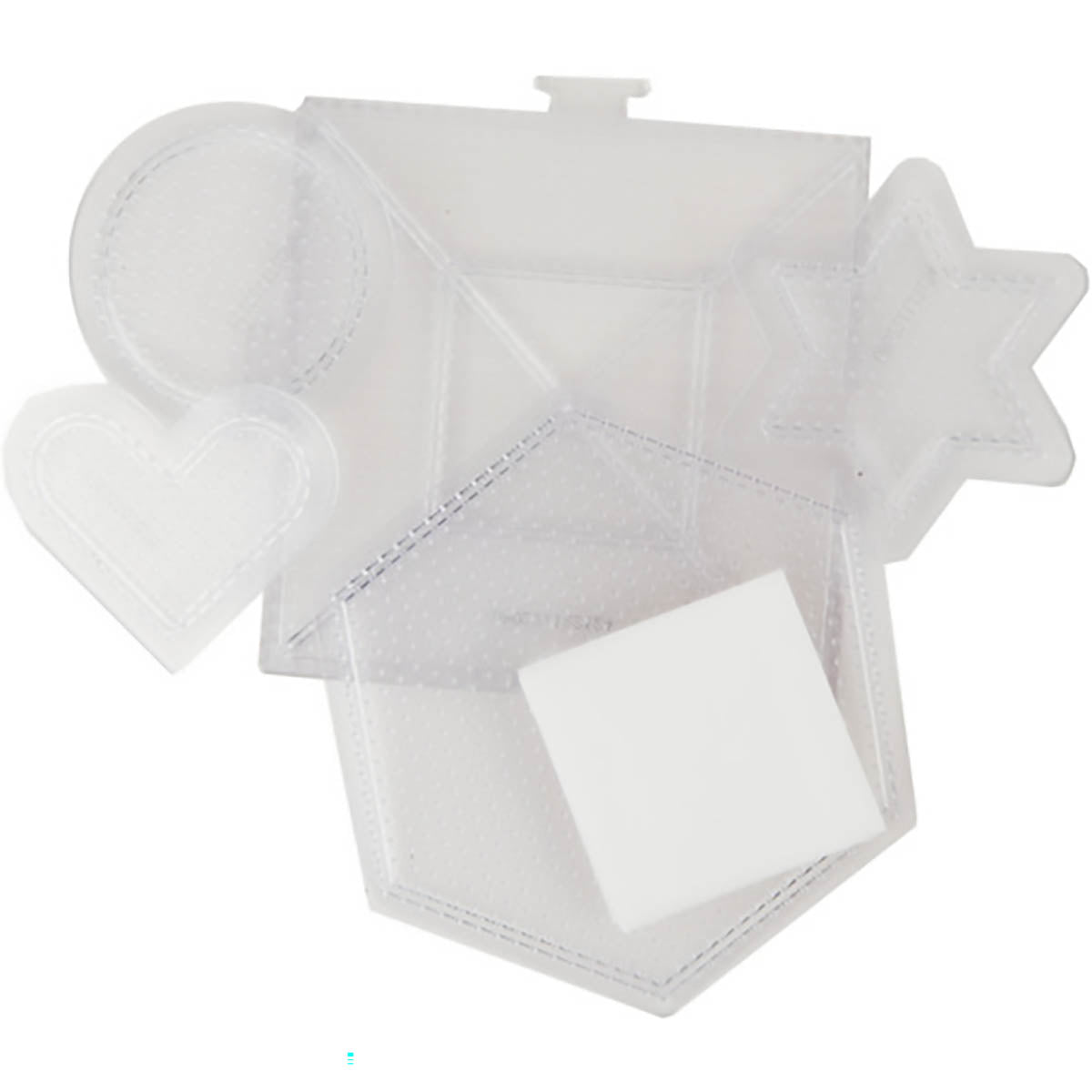 Small & Large Basic Shapes Clear Pegboards - 5 Ct