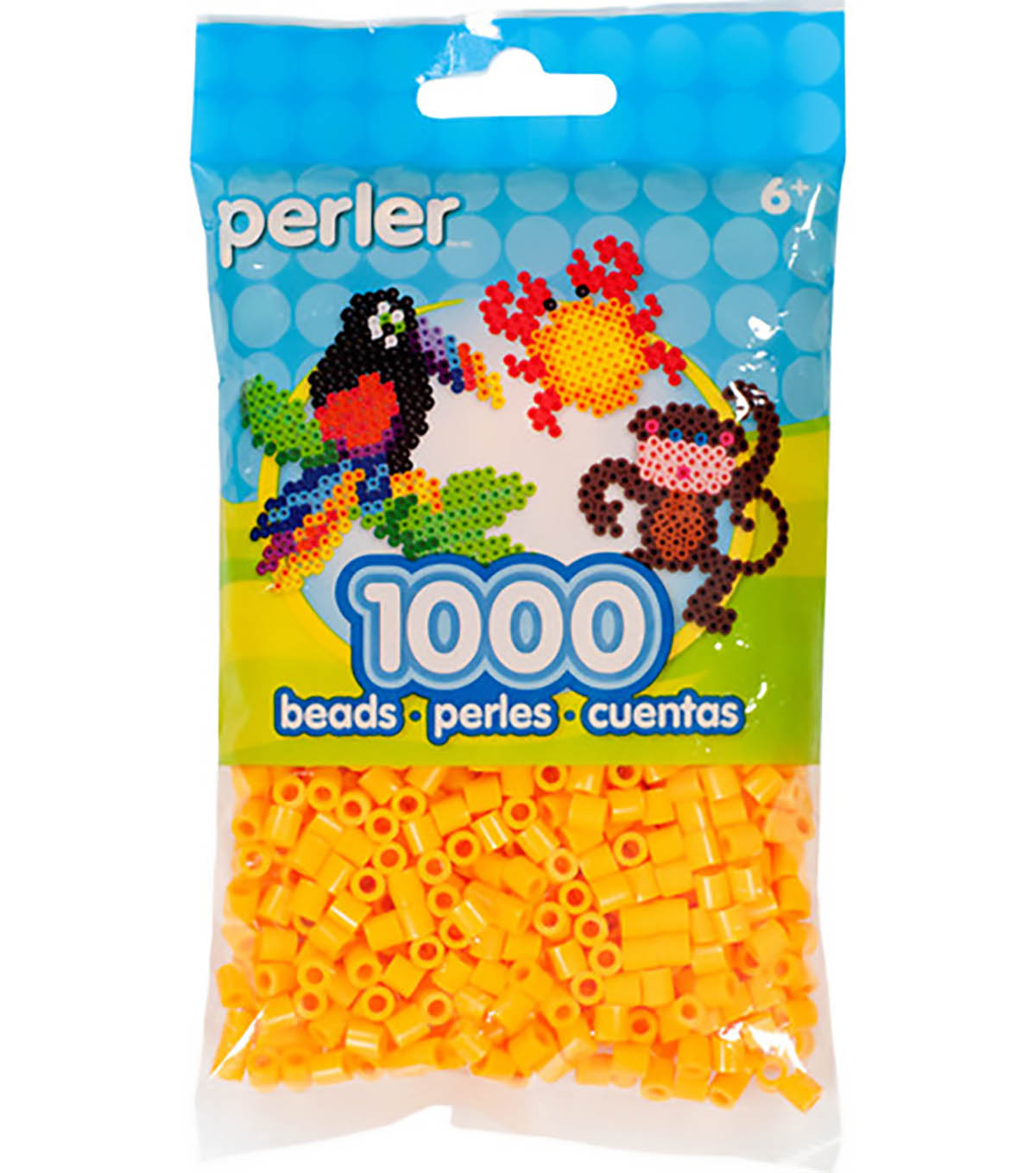 1,000 Perler Beads - Cheddar